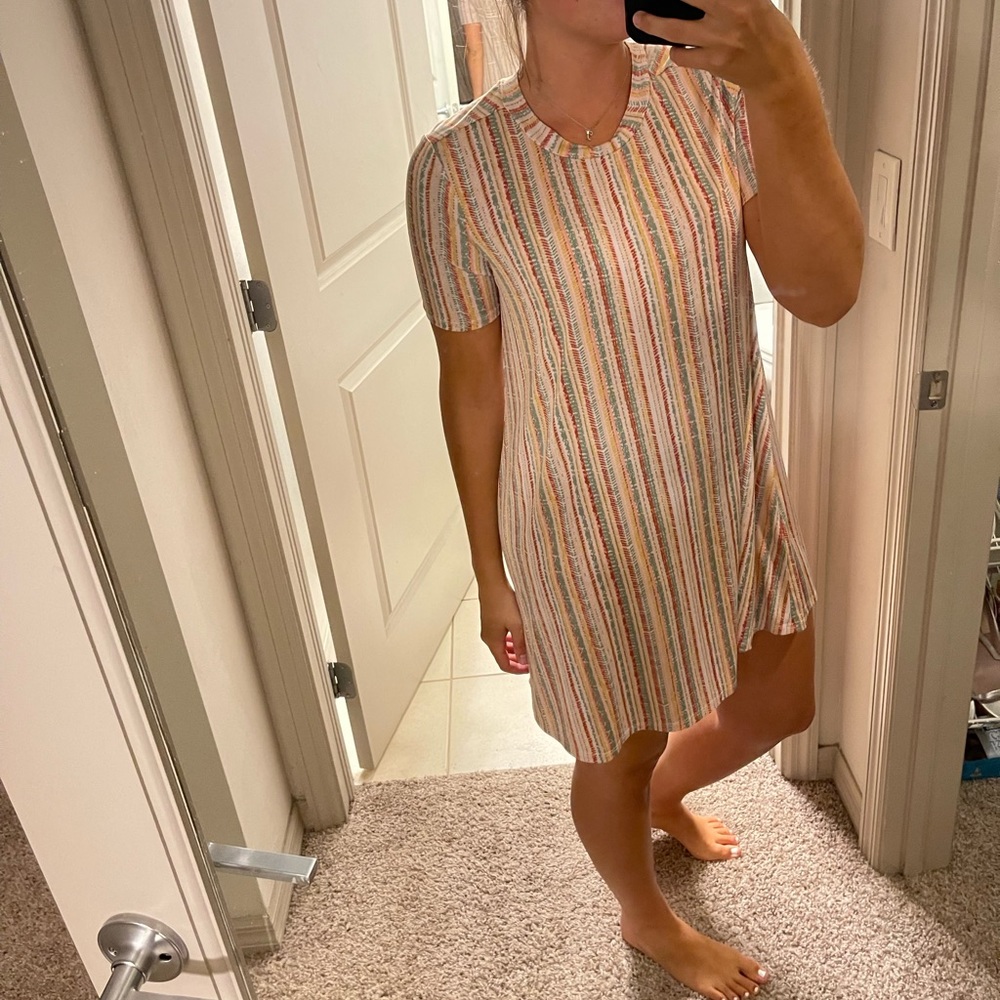 Colored Stripe Dress